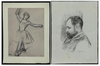 Appraisal: RENOIR DEGAS Two Framed Prints After Edgar Degas French -