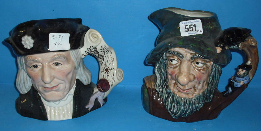 Appraisal: Royal Doulton Large Character jugs Rip Van Winkle D and