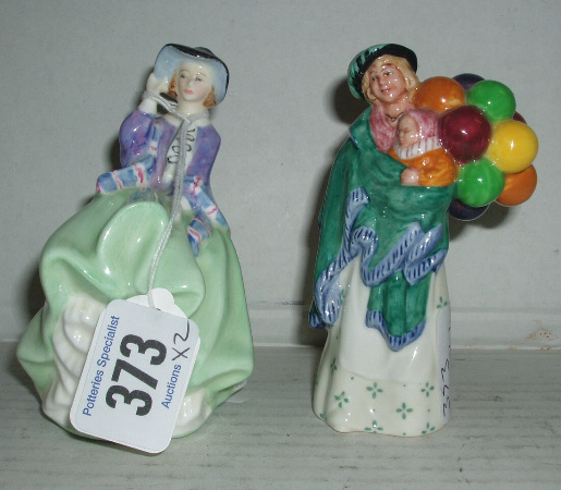 Appraisal: Miniature Figures The Balloon Seller HN and Top Of The