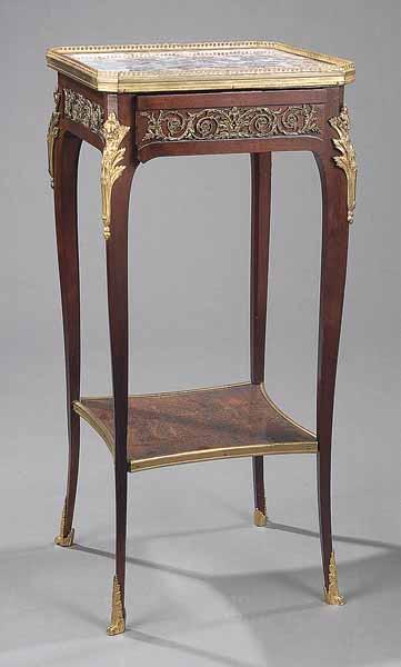 Appraisal: A Louis XV-Style Mahogany and Gilt Bronze Fern Stand th