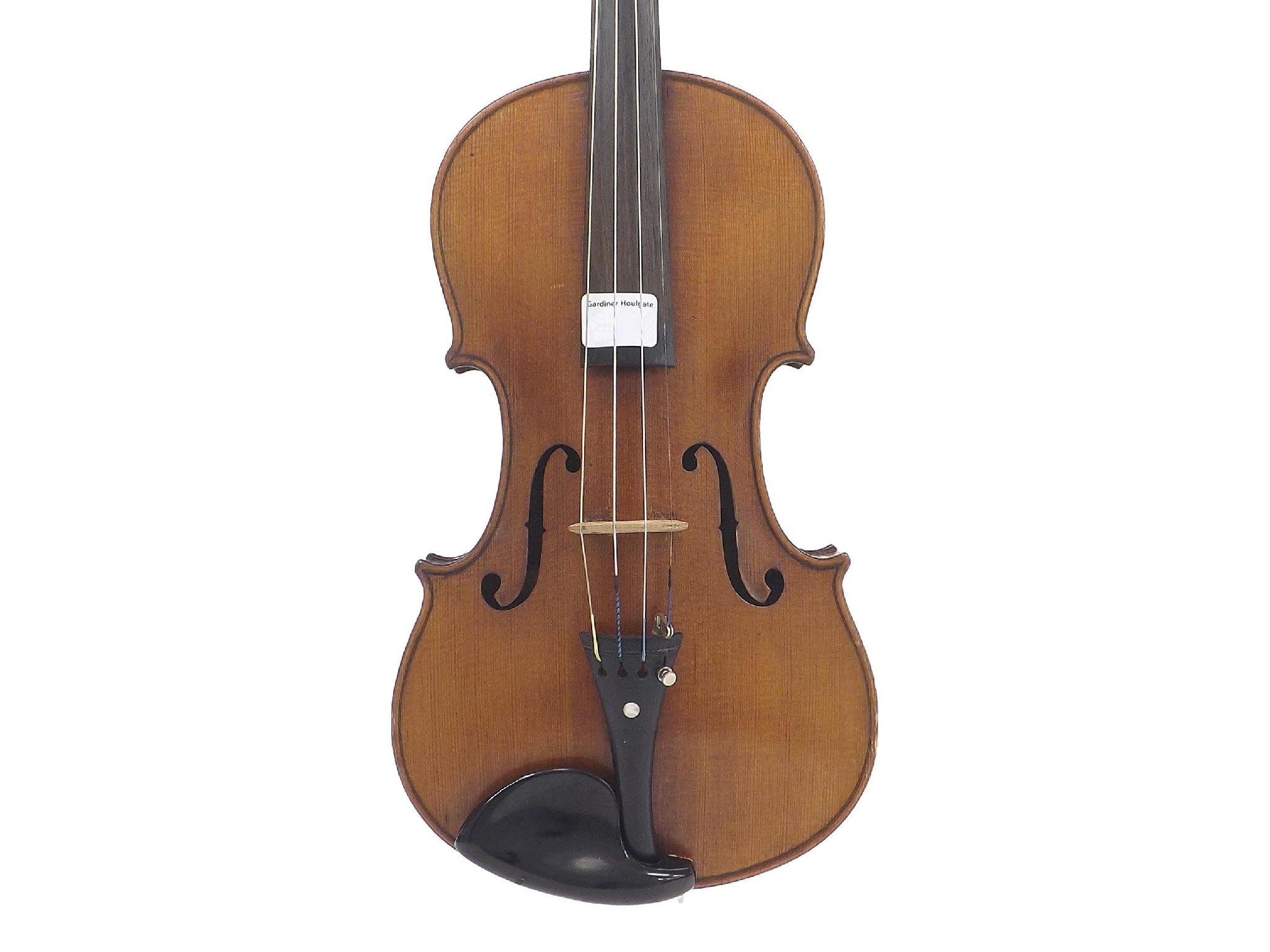 Appraisal: German violin by and labelled Hermann Glassl Munchen no annee