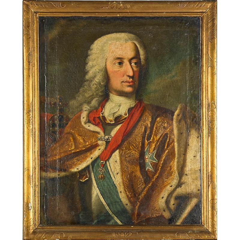 Appraisal: TH TH C PORTRAIT OF NOBLEMAN Oil on canvas portrait