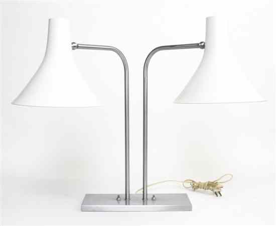 Appraisal: A German Steel Desk Lamp Greta Von Nessen for Walter