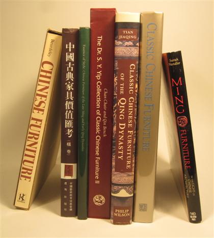 Appraisal: Twelve reference books relating to Chinese furniture Chinese Furniture Conoisseurship