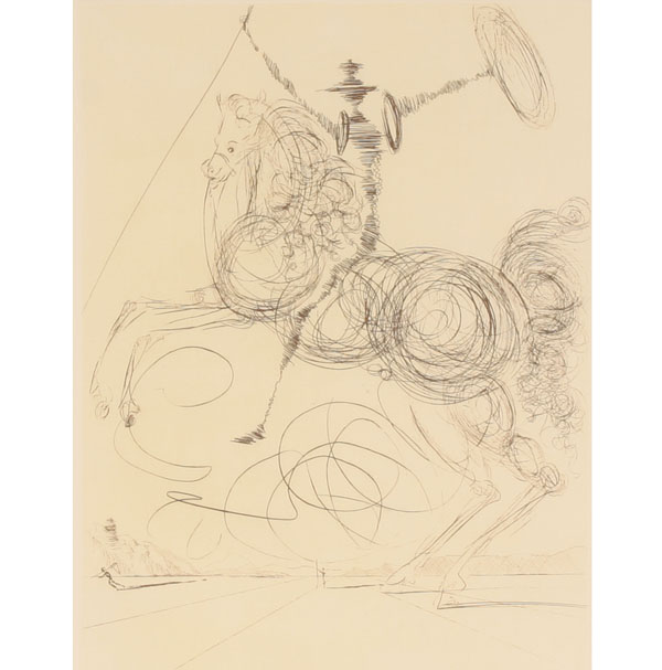 Appraisal: Salvador Dali Spanish - Don Quichotte etching x pencil signed