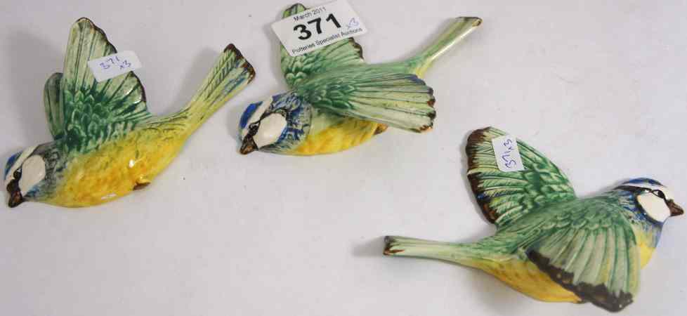 Appraisal: Beswick Set of wall plaques Blue Tits