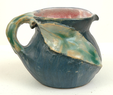 Appraisal: PHILIPPA JAMES Victoria circa Globular flared earthenware branch handled jug