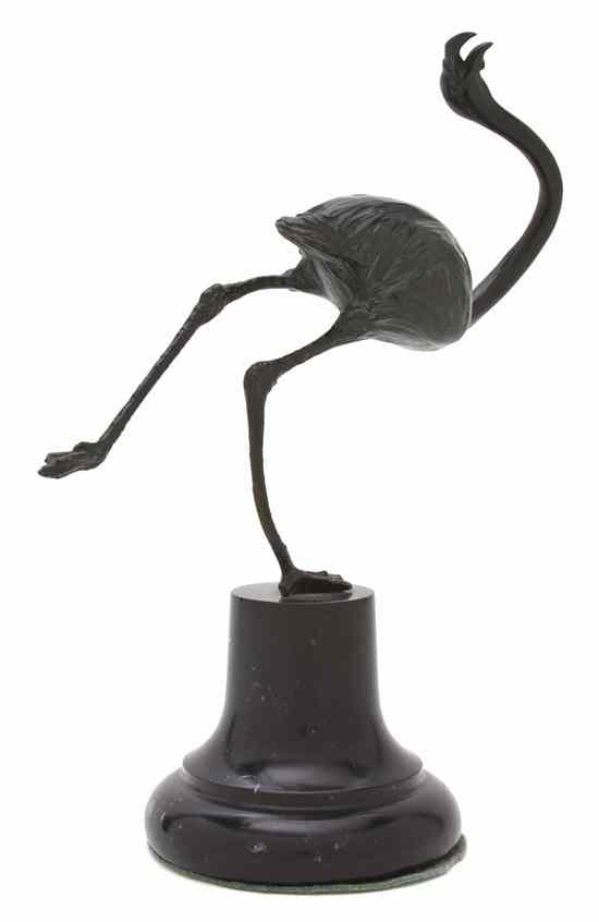 Appraisal: An Austrian Bronze Anamalier Figure depicting a flamingo in motion