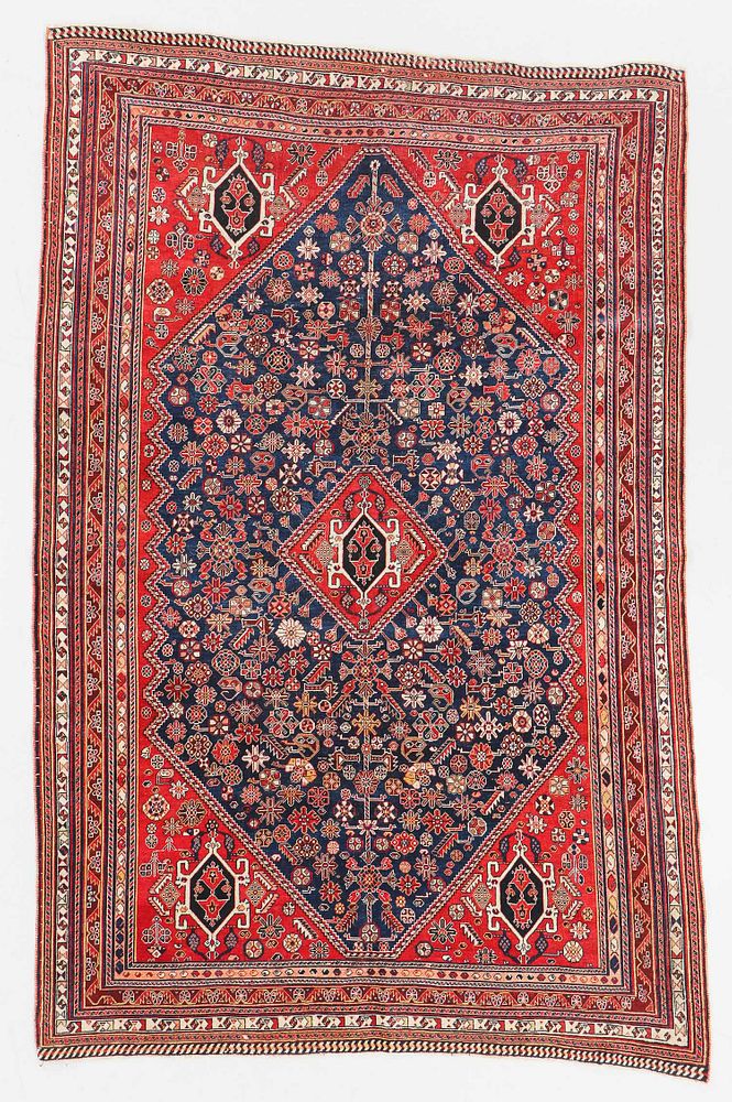 Appraisal: Antique Gashgai Kashkuli Rug Persia ' '' x ' ''