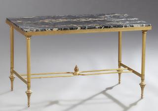 Appraisal: French Louis XVI Style Gilt Bronze Marble Top Coff French