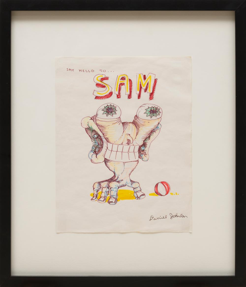 Appraisal: Daniel Johnston American California - Say Hello to Sam marker