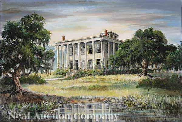 Appraisal: Al Federico American New Orleans th c Greenwood Plantation oil