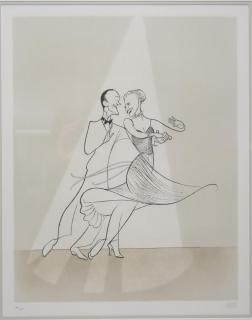 Appraisal: Al Hirschfeld American Al Hirshfeld caricature of Fred Astaire and