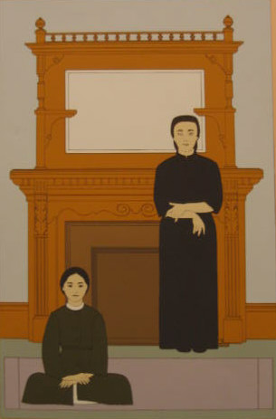 Appraisal: WILL BARNET AMERICAN B REFLECTION color serigraph printed on Arches