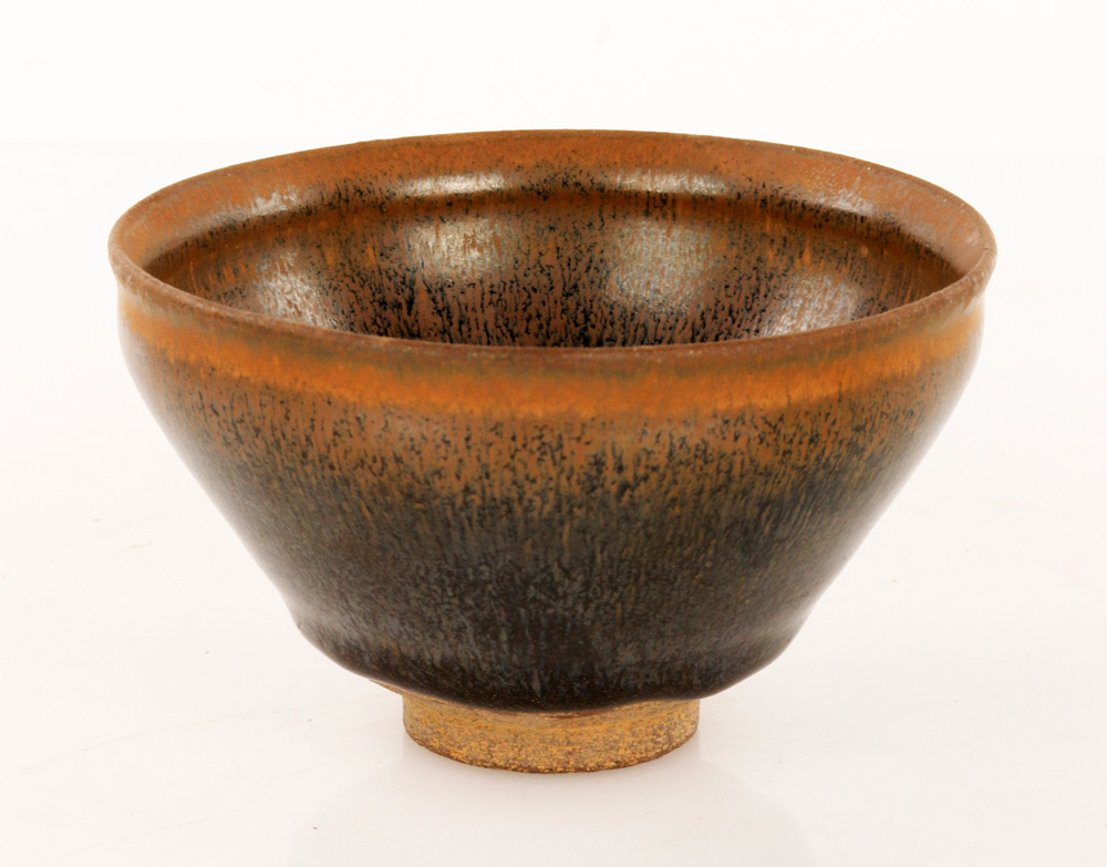 Appraisal: - Chinese Black Glazed Pottery Bowl Black glazed pottery bowl