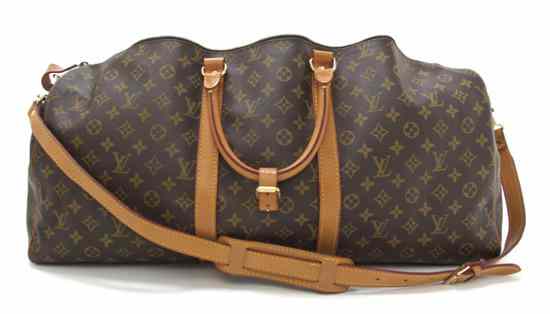 Appraisal: A Louis Vuitton Monogram Canvas Duffle Bag Stamped Louis Vuitton