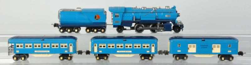 Appraisal: Lionel O-Gauge Baby Blue Comet Train Set Pre-war Includes no