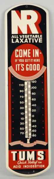 Appraisal: Tin Nature's Remedy Tums Thermometer Description Circa s Wonderfully clean