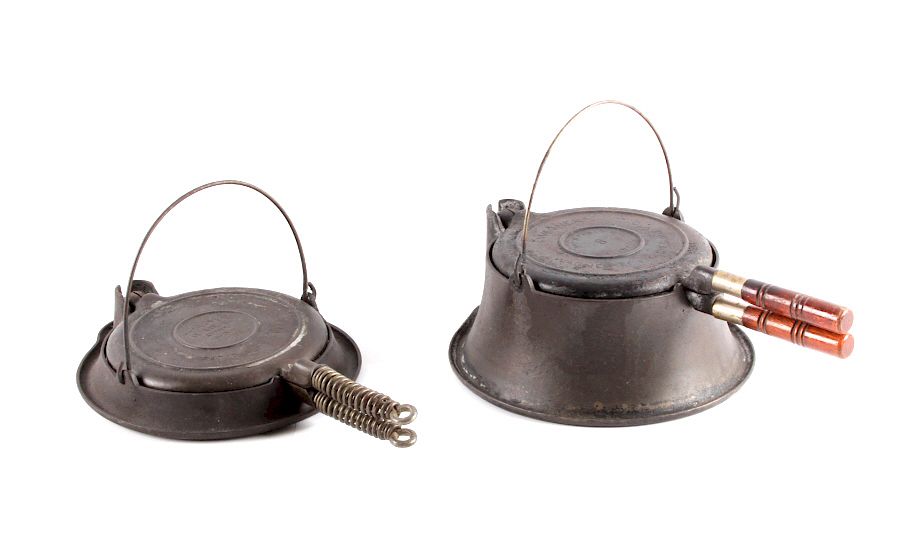 Appraisal: Antique set of Wagner Waffle Makers w Bases For sale