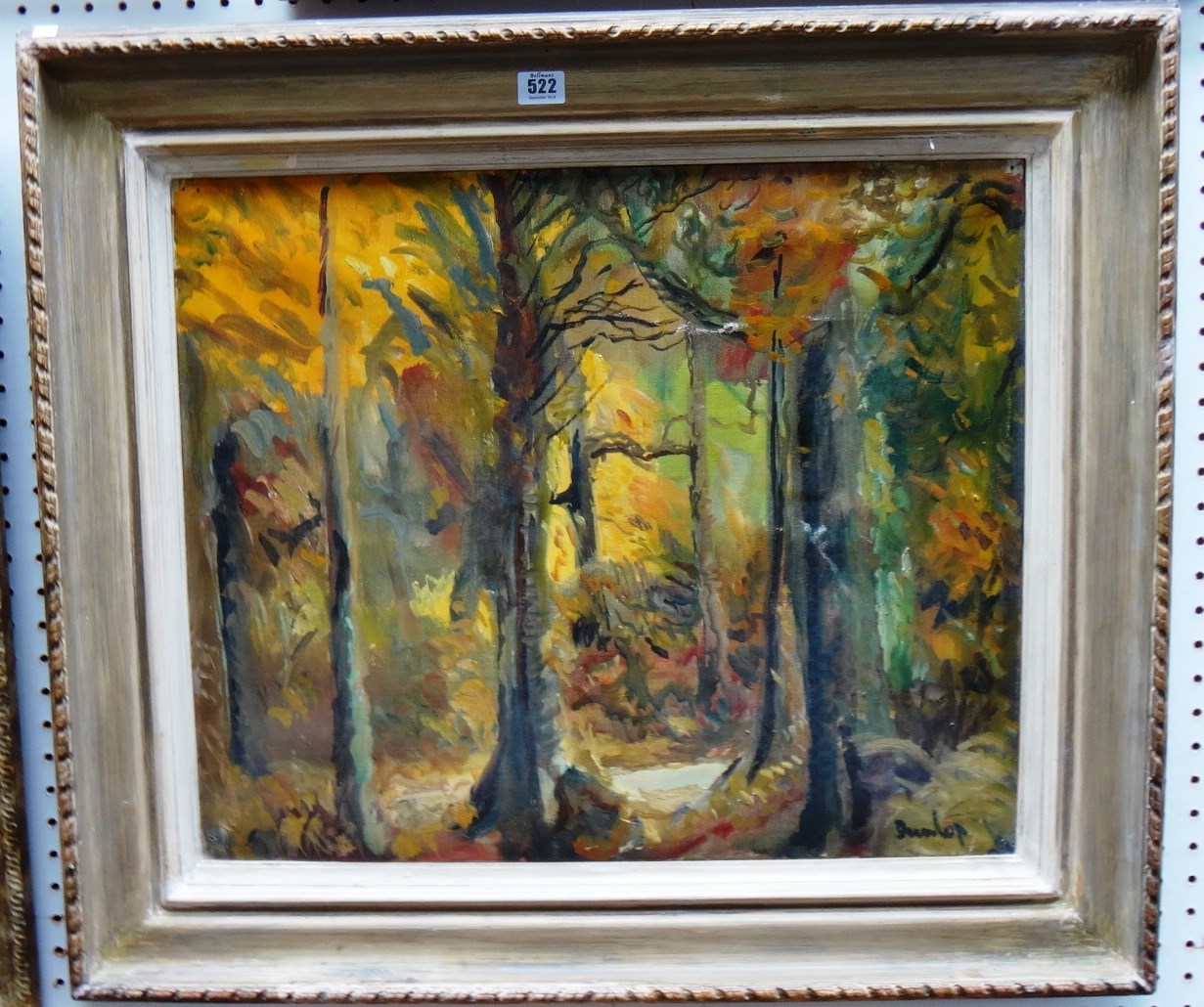 Appraisal: Ronald Ossory Dunlop - Wooded scene oil on canvas signed