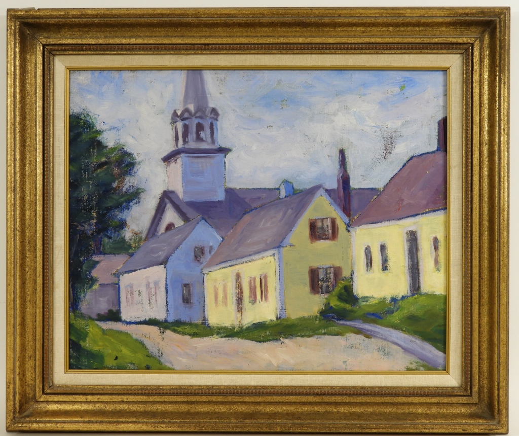 Appraisal: RICHARD EVERETT BISHOP ROCKPORT MASS O C PAINTING Massachusetts Pennsylvania