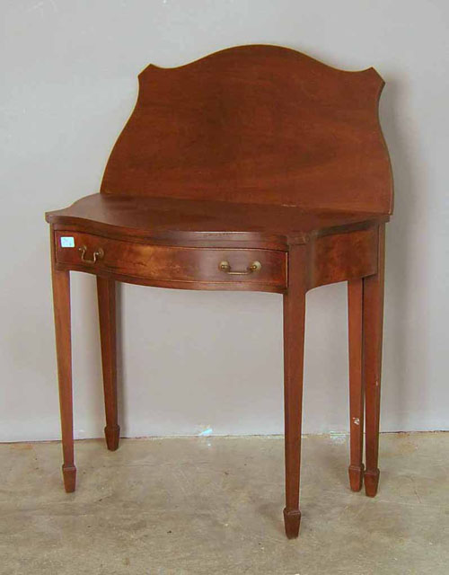 Appraisal: Federal style mahogany card table h w