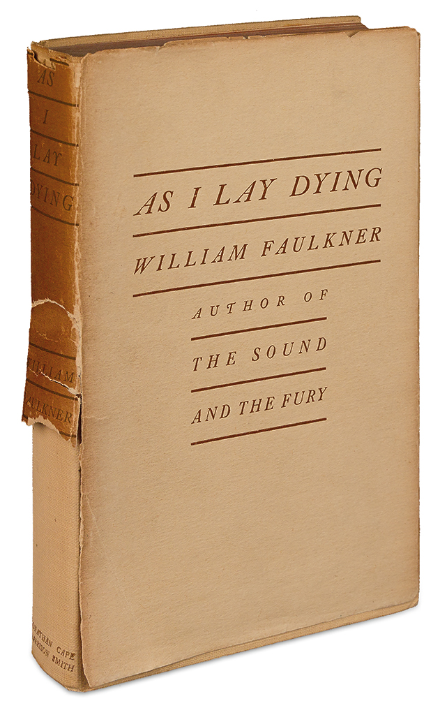 Appraisal: FAULKNER WILLIAM As I Lay Dying vo publisher's beige cloth