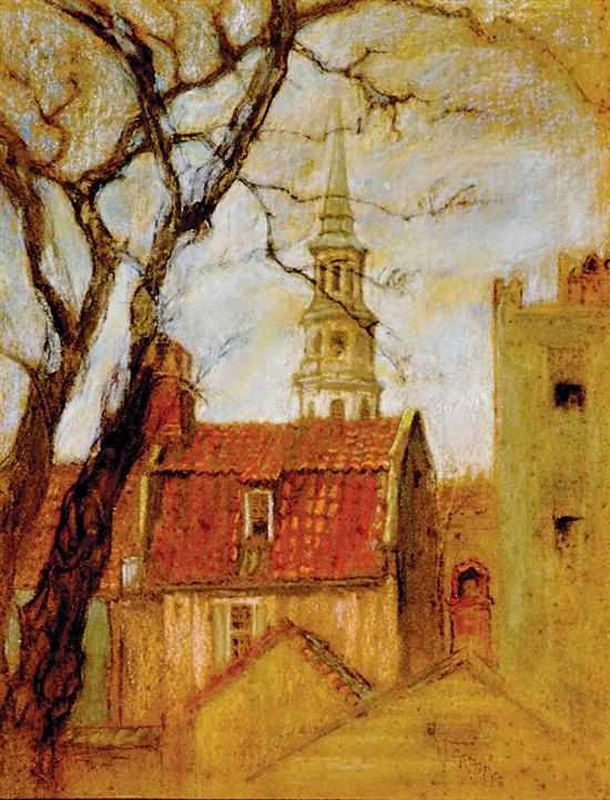 Appraisal: Elizabeth O'Neill Verner South Carolina - ST PHILIPS OVER ROOFTOPS