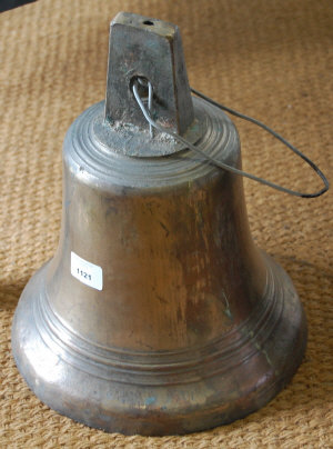 Appraisal: A ship's bell with moulded bands cm un-named