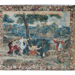 Appraisal: A Fine Brussels Tapestry Depicting a Mythological Scene of the