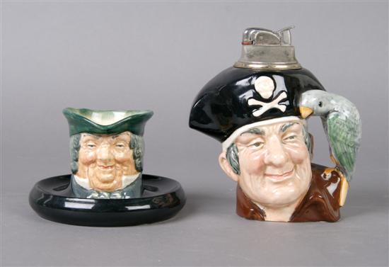 Appraisal: A Group of Two Royal Doulton Character Jugs Height of