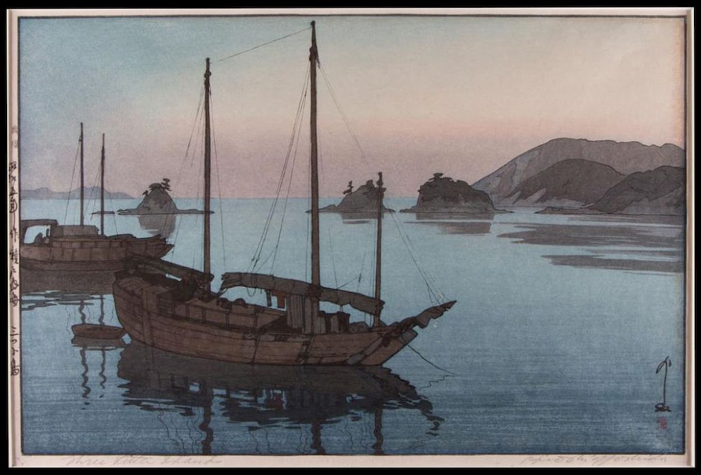 Appraisal: Hiroshi YOSHIDA - Hiroshi YOSHIDA - Title Three Little Island