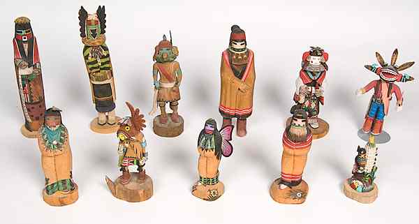 Appraisal: Lawrence Mahle Hopi Katsina PLUS Others group of including pieces