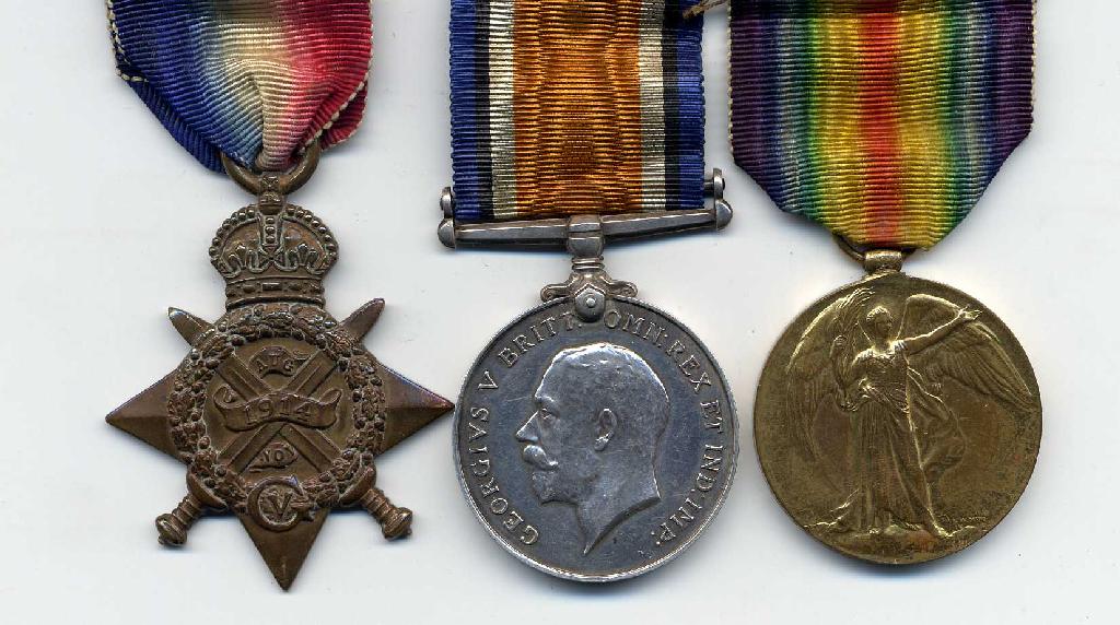 Appraisal: World War One Group of Three Star British War Medal