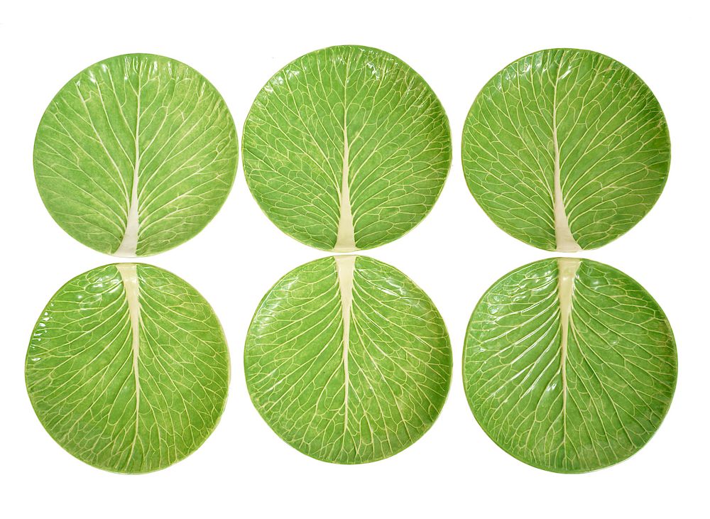 Appraisal: Six Dodie Thayer Lettuce Ware Salad Plates Six Dodie Thayer