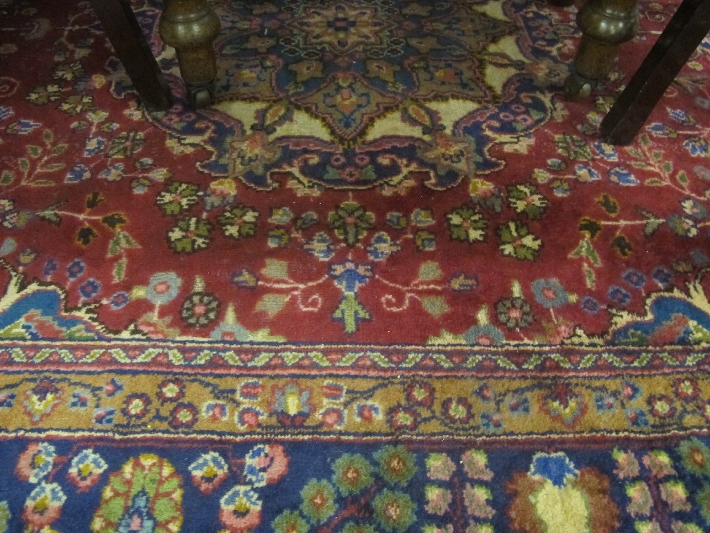 Appraisal: Hamadan multi coloured carpet