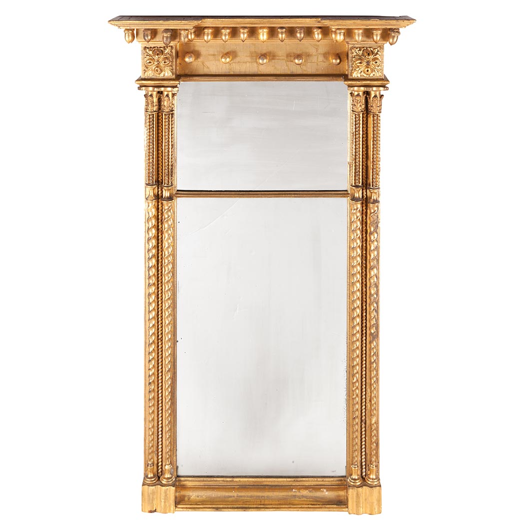 Appraisal: Regency Giltwood Pier Mirror First quarter of the th century