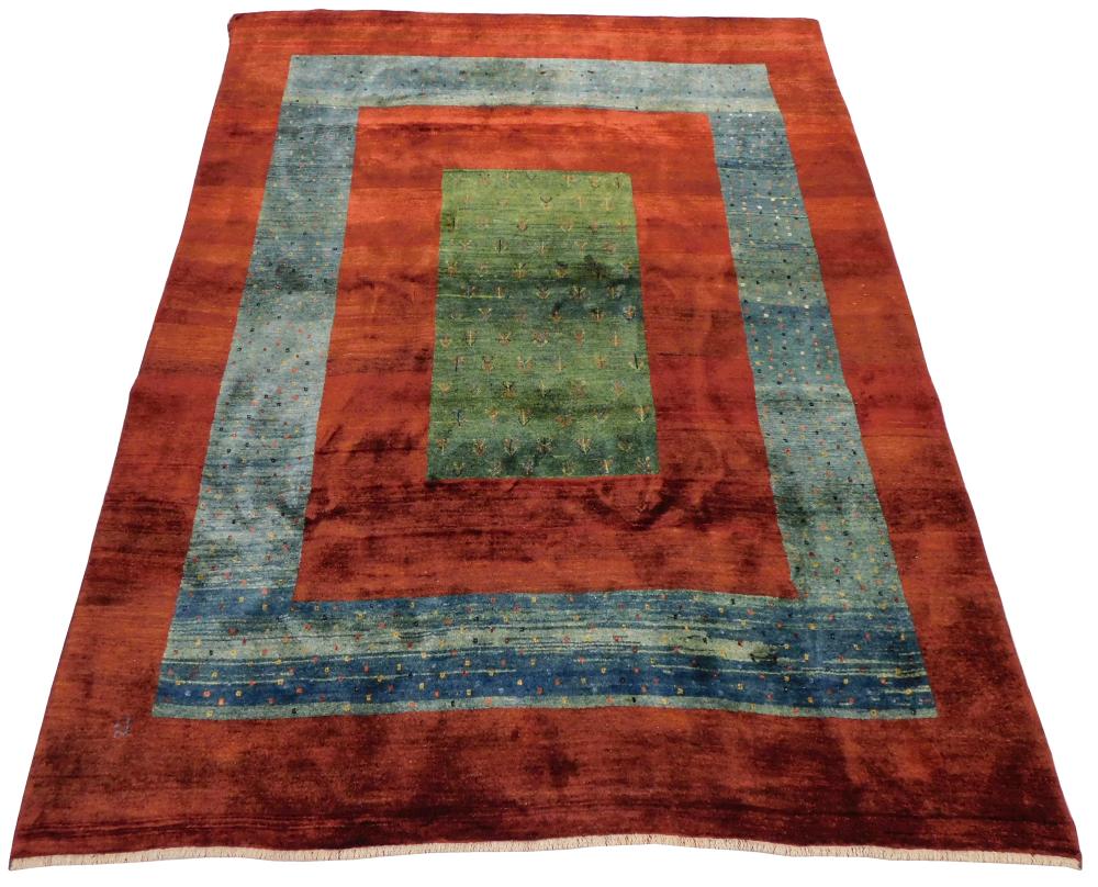 Appraisal: RUG Modern Persian Gabbeh ' x ' wool on wool