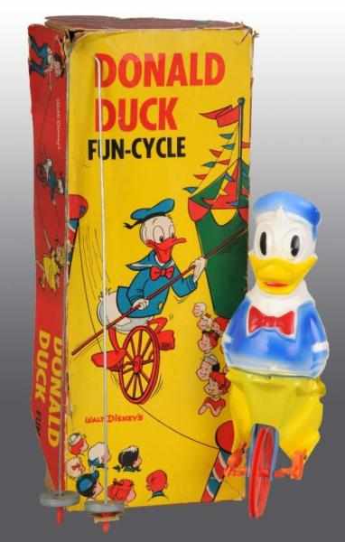 Appraisal: Walt Disney Donald Duck Fun Cycle Toy Description Donald is