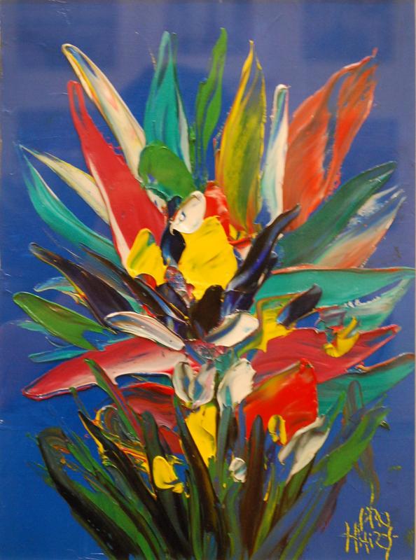 Appraisal: PRO HART BOUQUET OF FLOWERS OIL ON BOARD X CM