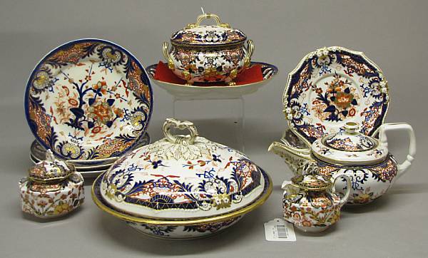 Appraisal: An assembled group of Derby porcelain in the 'Kings' pattern