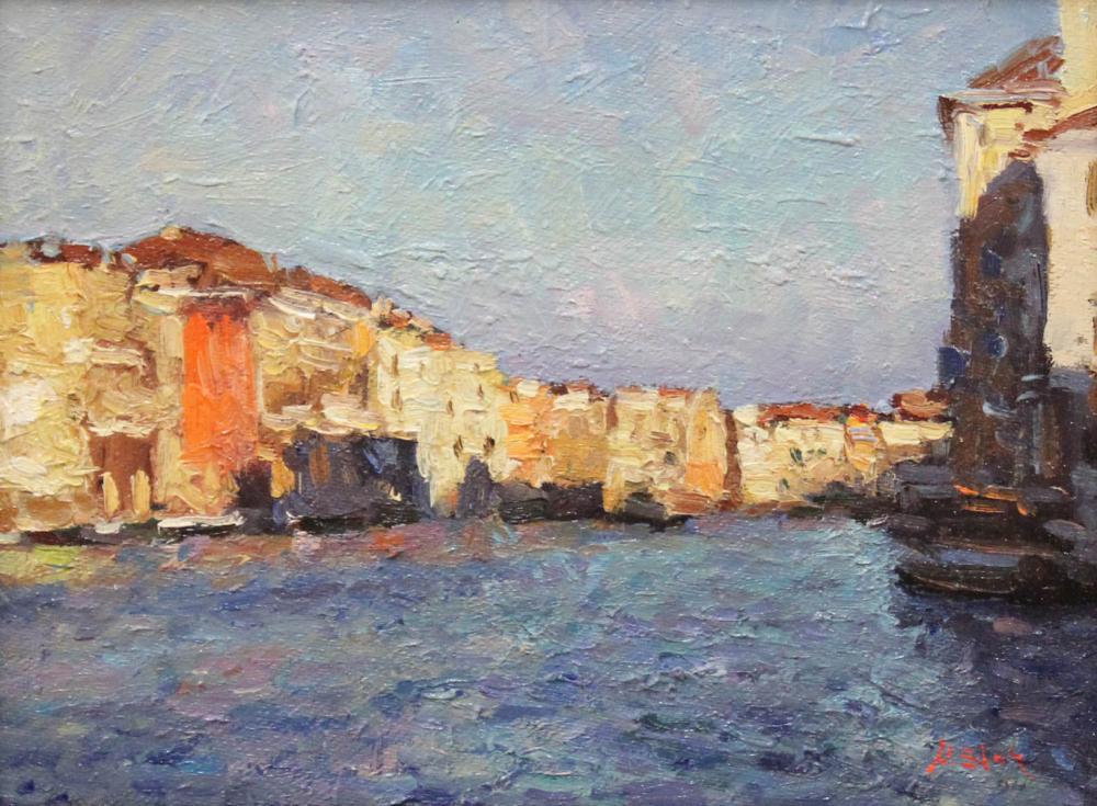 Appraisal: NICK STOQ United States st century oil on board Venice