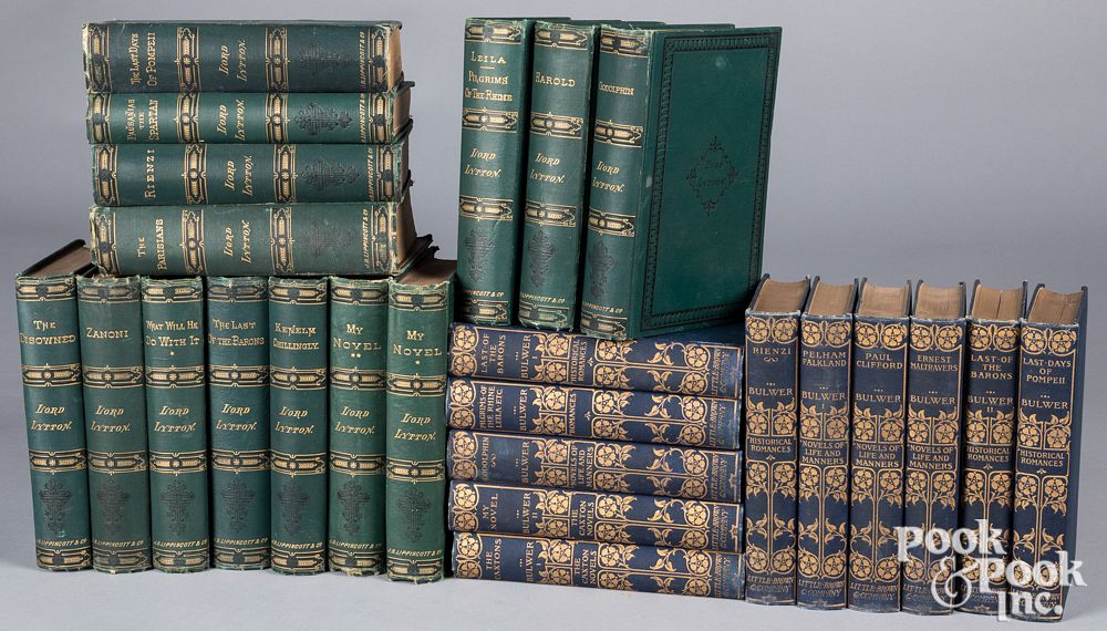 Appraisal: Two sets of books to include Lord Lytton Two sets