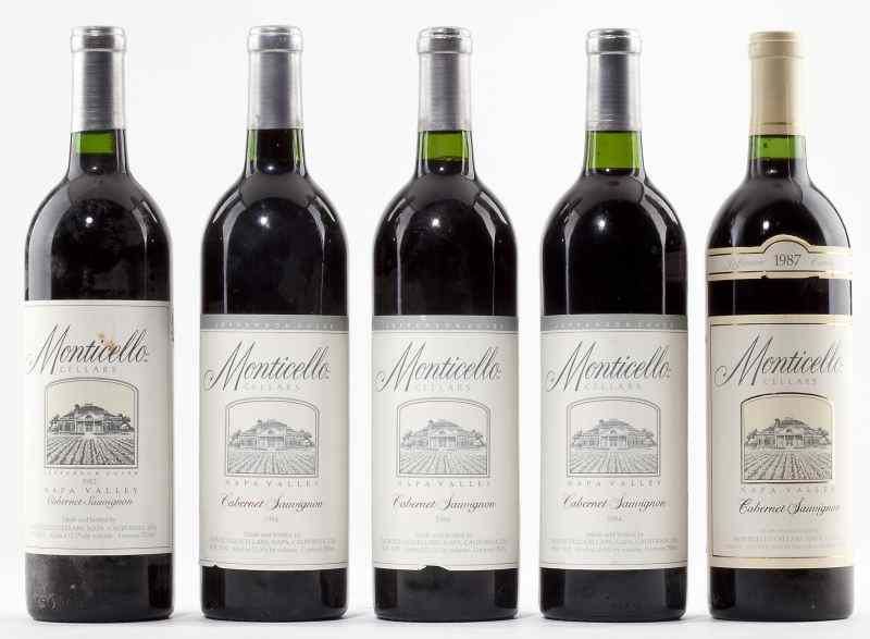 Appraisal: Monticello Vineyards total bottlesVintage Corley Jefferson Cuvee Napa Cab Vintage