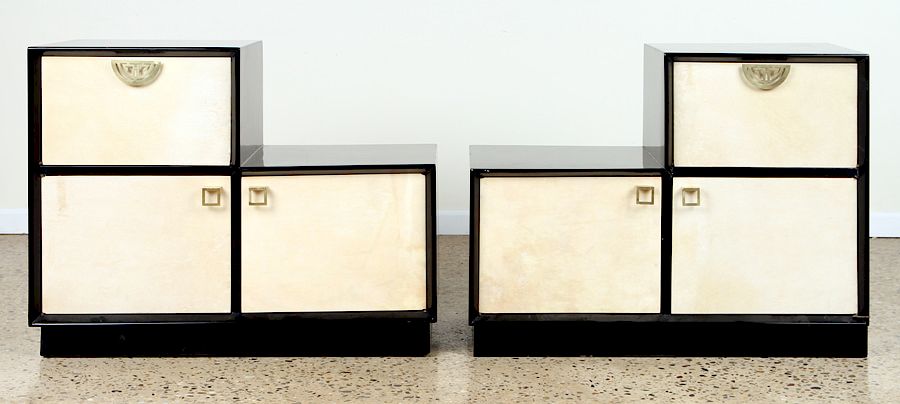 Appraisal: PAIR ASYMMETRIC CABINET MANNER JAMES MONT C A pair of