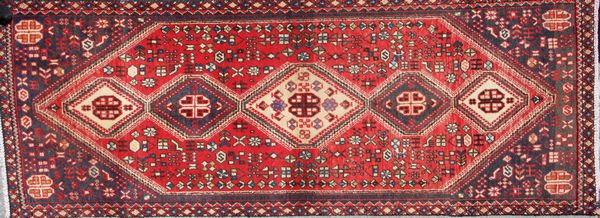 Appraisal: Fine Persian tribal rug ' x ' Good condition EST