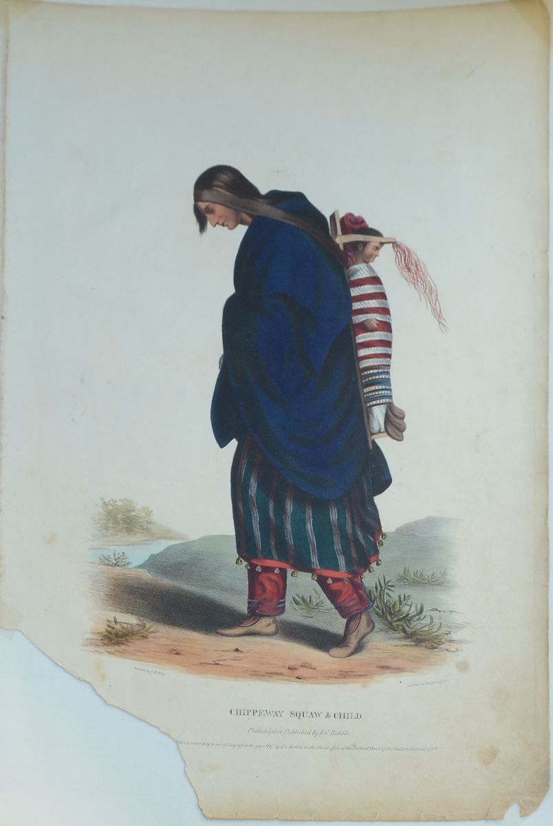 Appraisal: AMERICAN INDIAN PRINTS LARGE FOLIO FROM MCKENNEY AND HALL ''