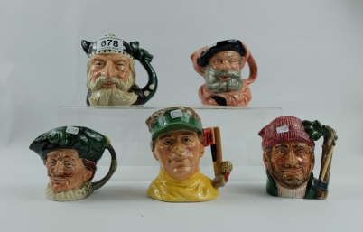 Appraisal: A collection of Royal Doulton small character jugs to include