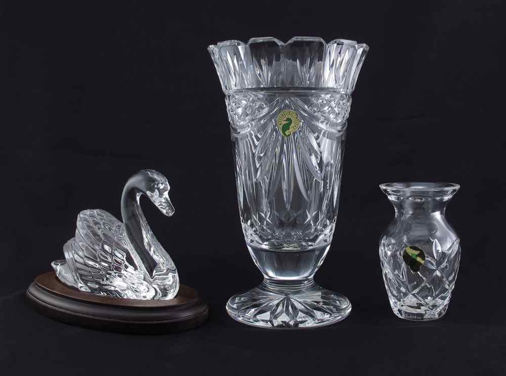 Appraisal: WATERFORD SOCIETY CRYSTAL ITEMS To include PENROSE VASE W ''h