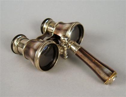 Appraisal: Set of Tiffany Co abalone and silver plate opera glasses